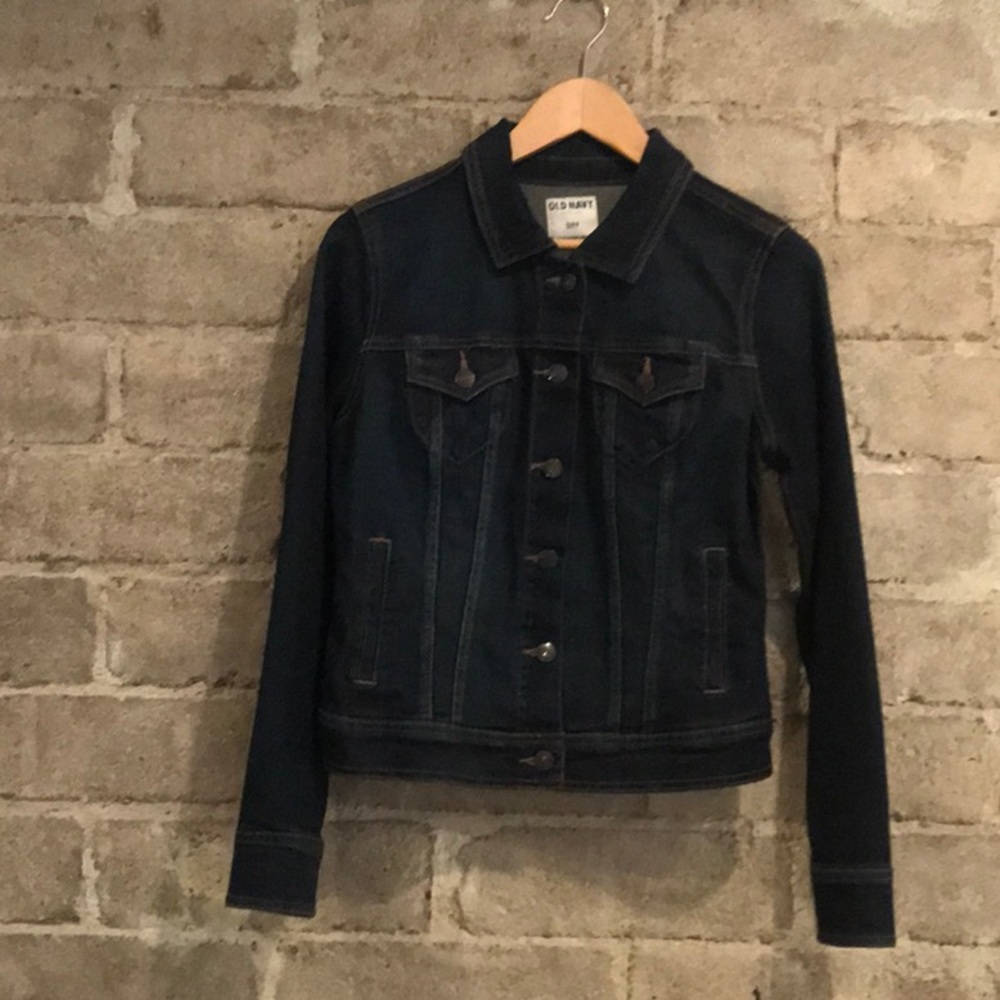 Old Navy Dark Denim Jean Jacket Size Size S